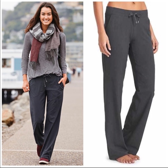 Athleta Pants - ATHLETA Stripe Midtown Trousers Sz 0